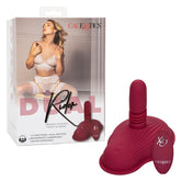 Dual Rider Remote Control Thrust and Grind Waterproof Silicone Massager in Burgundy Vibrating Pads